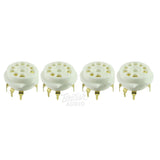 Trace Elliot Velocette Tube Socket Gold Porcelain 9 Pin PC Mount Upgrade - British Audio