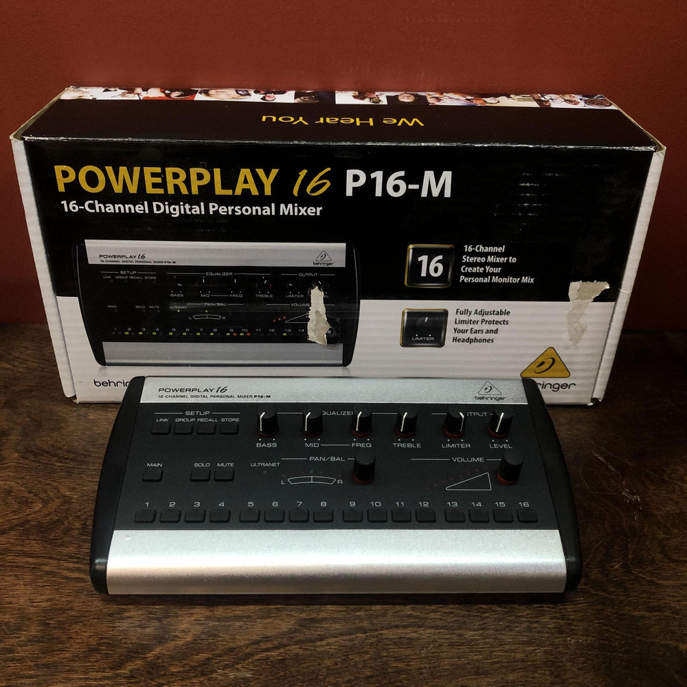 Behringer Powerplay P16-M 16 Channel Digital Personal Mixer ~ Pre-Owned