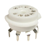 Tube Socket Porcelain 9 Pin PC Mount - British Audio