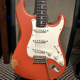 Vintage V6 Icon Distressed Firenza Red