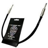 British Audio Pro Performance Speaker Cable - Straight to Straight (Black Jacket) 14 AWG