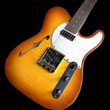 VINTAGE V72FTB REISSUED CUSTOM SPEC TL ELECTRIC GUITAR ~ FLAME TOBACCO BURST - British Audio