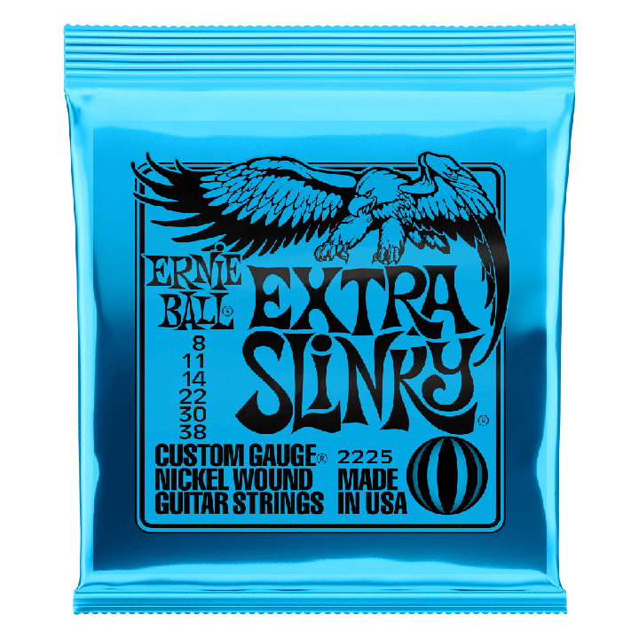 ERNIE BALL EXTRA SLINKY NICKEL WOUND ELECTRIC GUITAR STRINGS - 8-38 GAUGE - British Audio