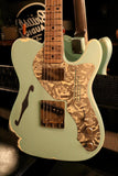 James Trussart Steelcaster Seafoam Green on Cream w/ Roses - British Audio