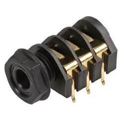 Marshall Input Jack Socket | Gold Plated Stereo PC Mount with Black Nut