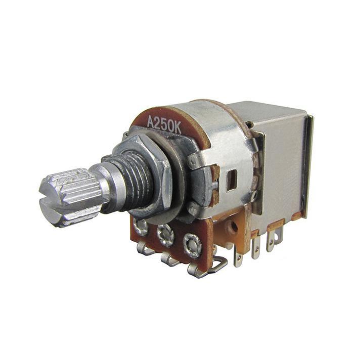 Alpha 250K Push Pull Potentiometer 7mm Shaft with DPDT Switch