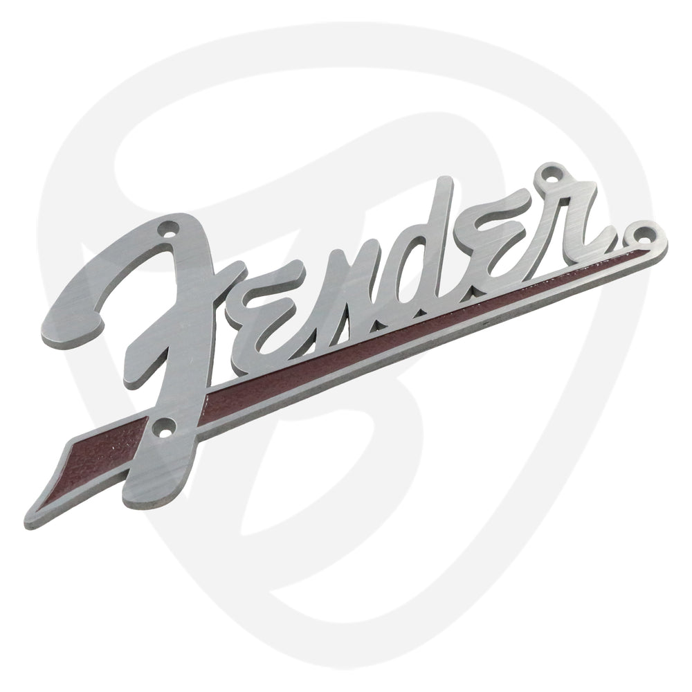 Fender® Flat '63 Amplifier Logo, Brown - British Audio