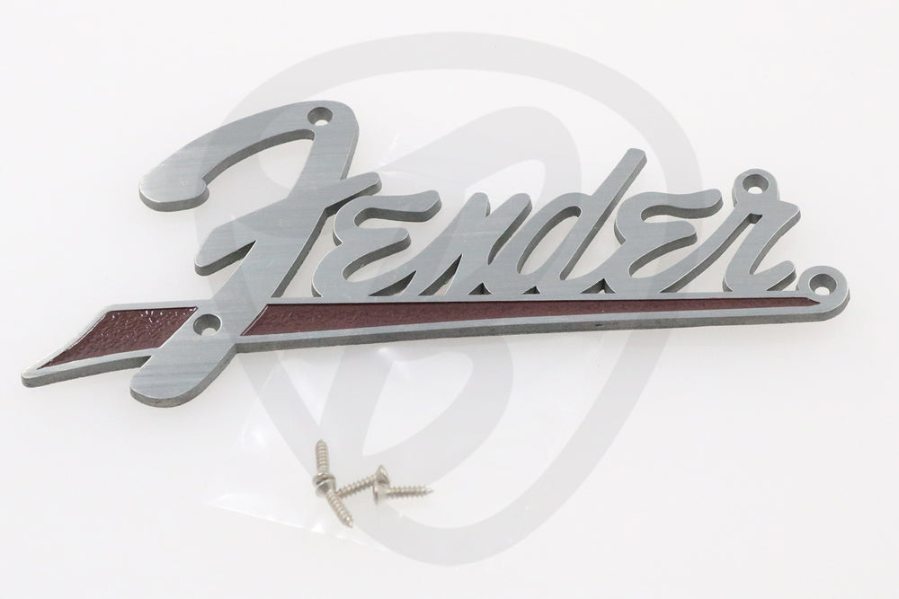 Fender® Flat '63 Amplifier Logo, Brown - British Audio