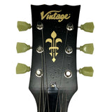 Vintage V100MRBK ICON ~ Distressed Black Over Sunburst